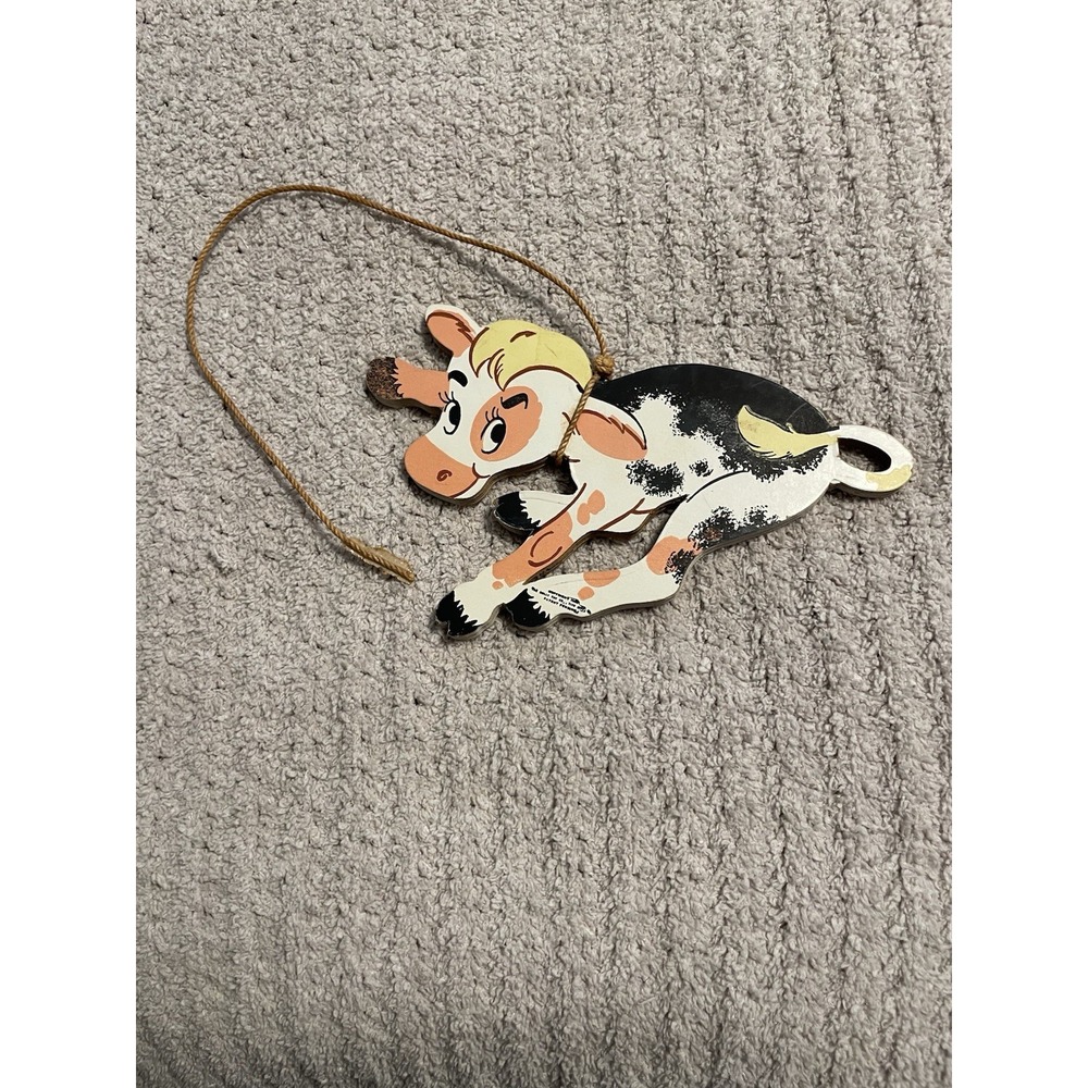 Vintage 1950's Dolly Toy Co. Pin-Ups Cowboy Calf Nursery Wall Decor